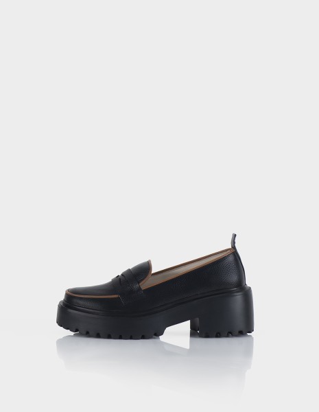 Mocasin Penny Negro X Miel