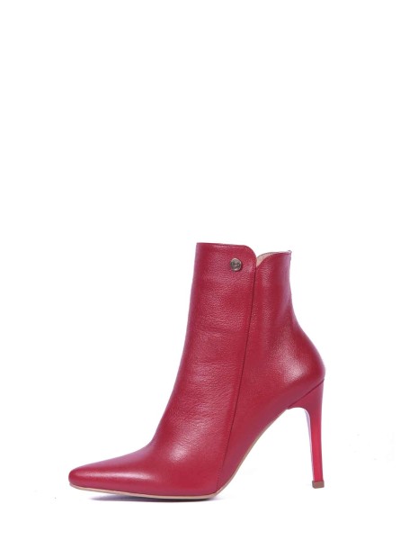 Botin Malta Cuero Napa Rojo