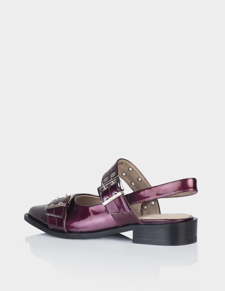 Zapato Slingback Stefania Charol Uva