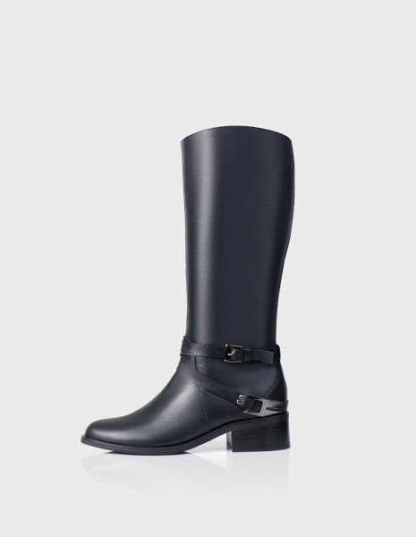 Bota Magna Cuero Negro