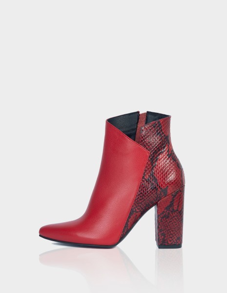Botin Mahon Cuero Rojo