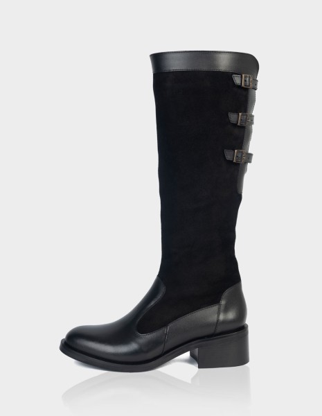 Bota Urbe Cuero Negro