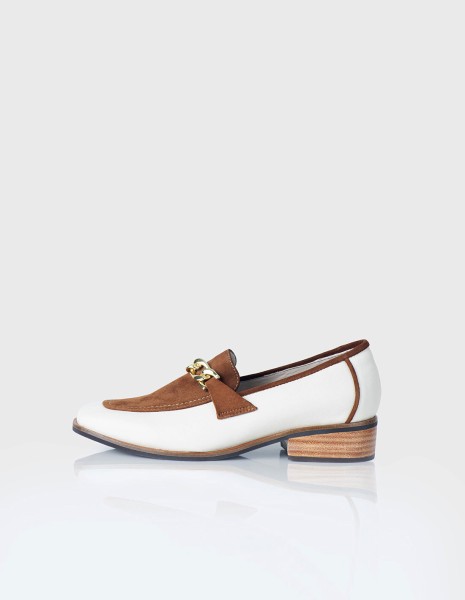 Mocasín Amaretto Beige y Canela
