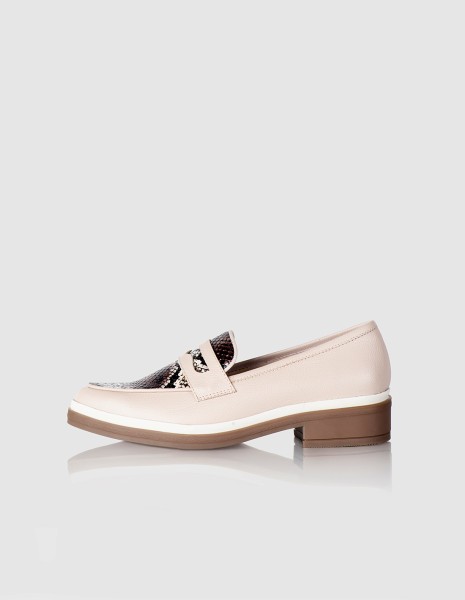 Mocasin Andaluza cuero Nude