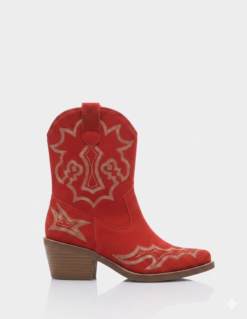 Texana Jerez Gamuza Rojo