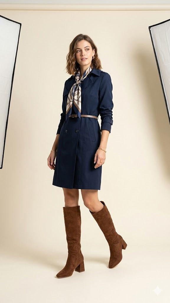 Bota Evangeline Cuero Ante Canela