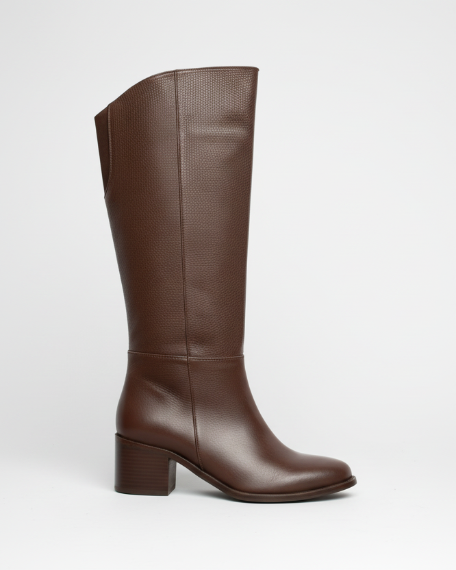 Bota Shira Cuero cafe