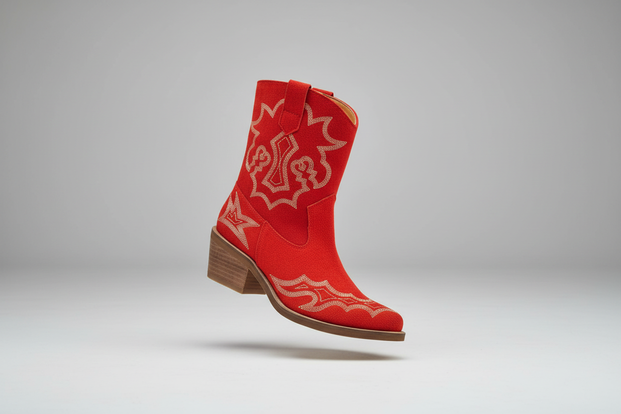 Texana Jerez Gamuza Rojo