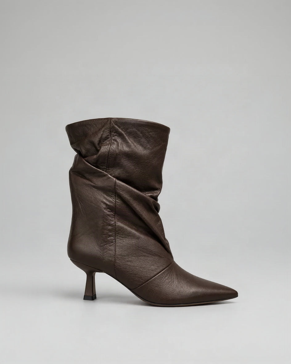 Botin Zelia Cuero Cafe