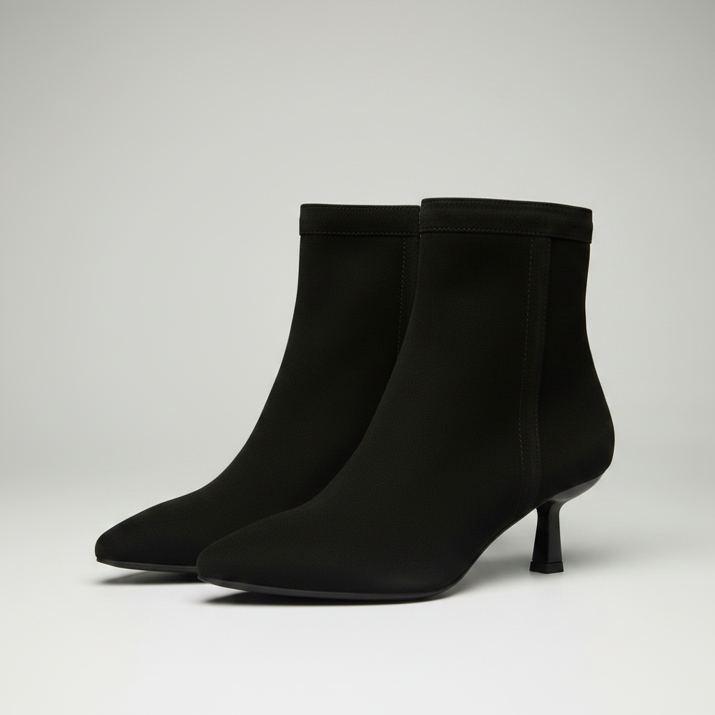 Botin Felice cuero Ante Negro