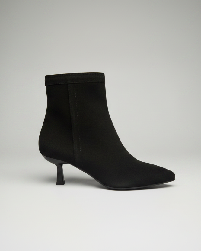 Botin Felice cuero Ante Negro