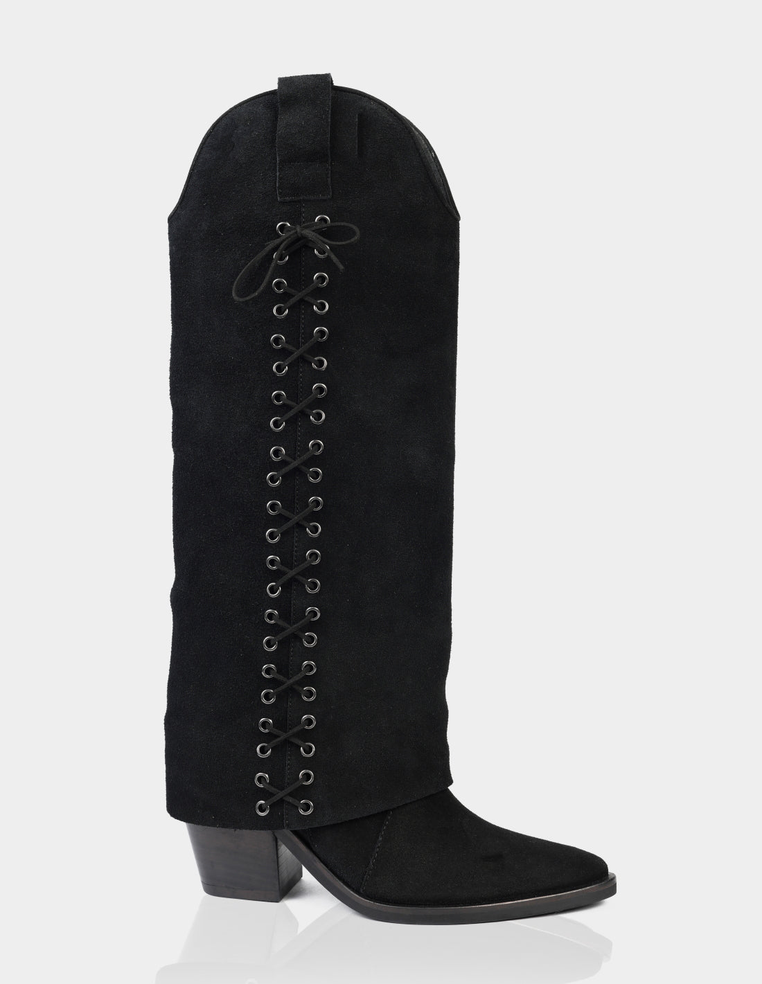 Bota Abigail Gamuza Negro