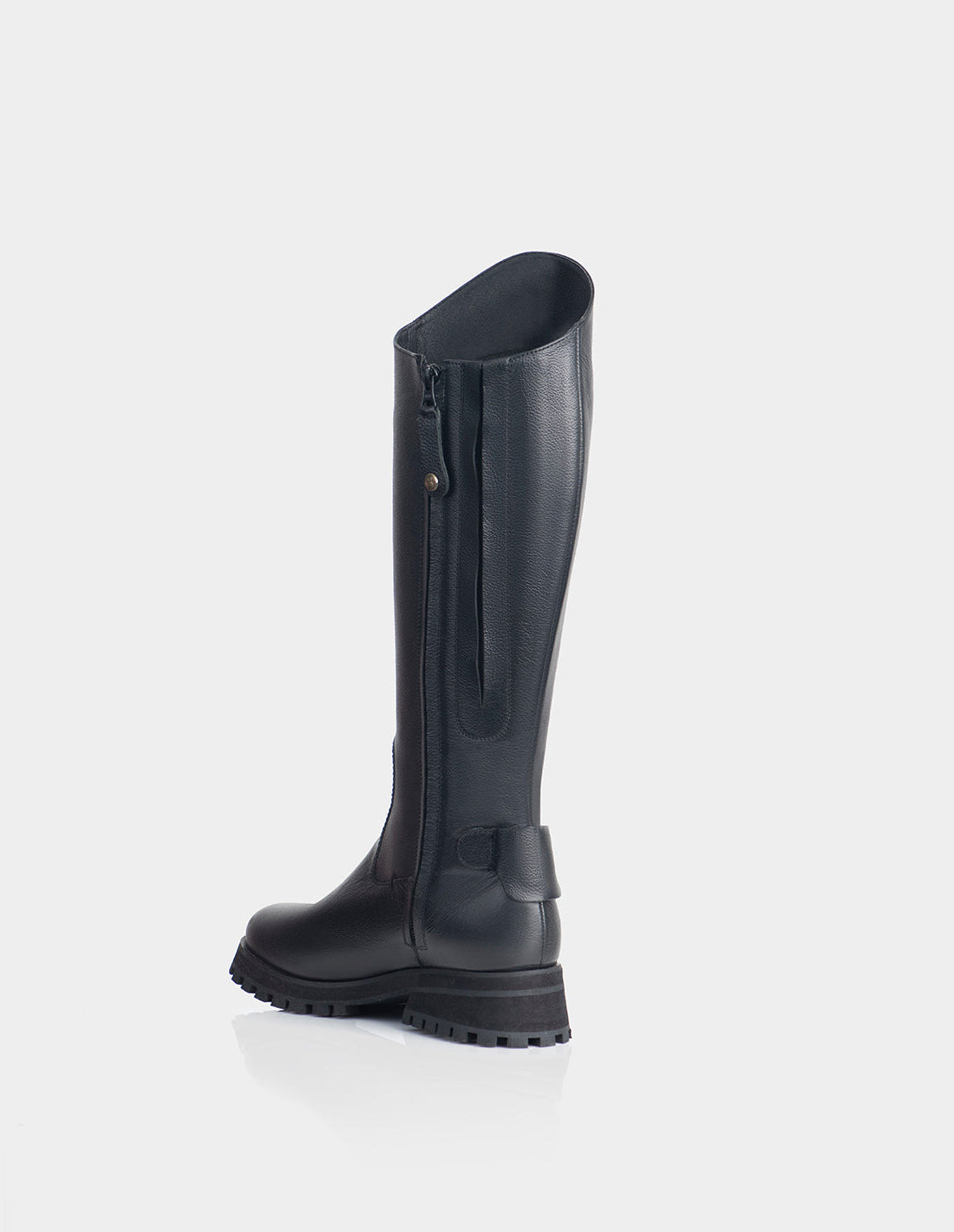Bota Alpha Cuero Negro