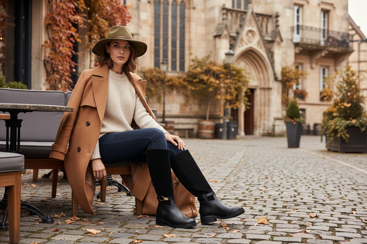 Bota Alzada Gamuza x napa negro