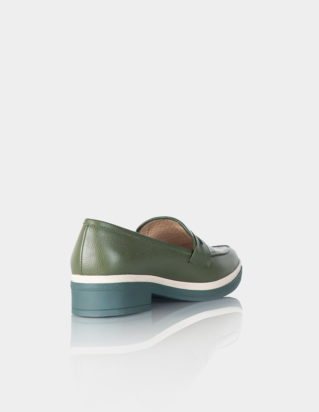 Mocasin Andaluza Cuero verde