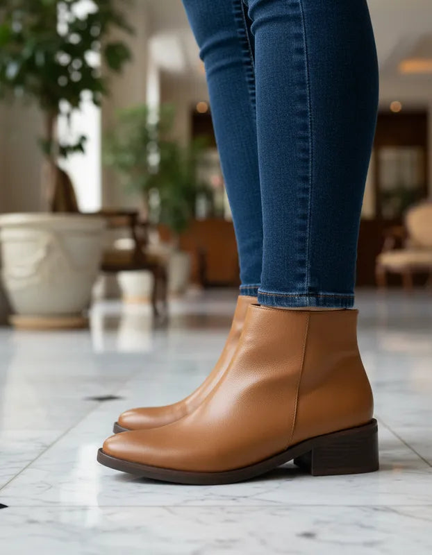 Botin Aitanna Cuero Miel