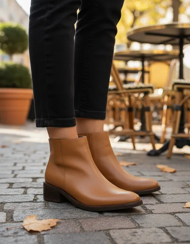 Botin Aitanna Cuero Miel