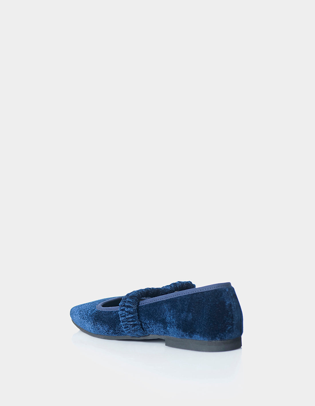 Baleta Belen Terciopelo Azul