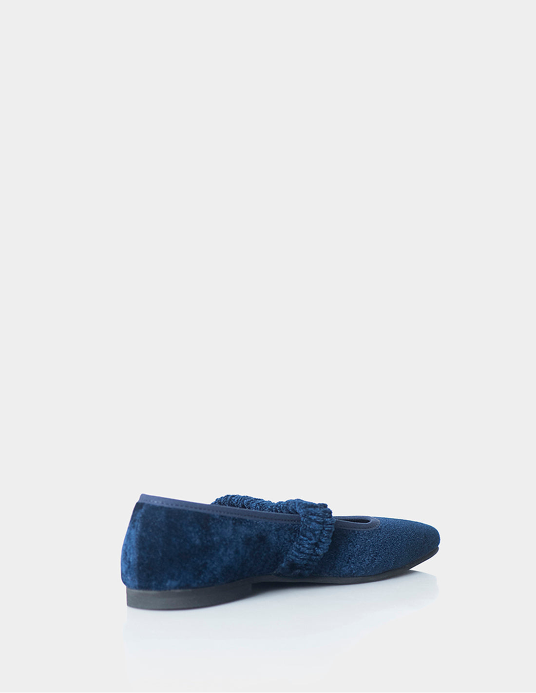 Baleta Belen Terciopelo Azul