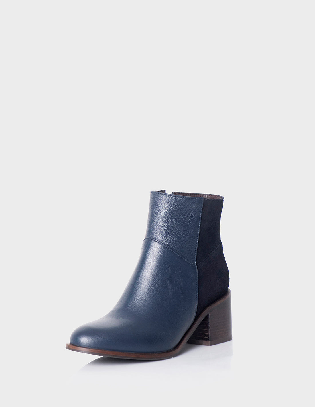 Botin Bianca Cuero Azul