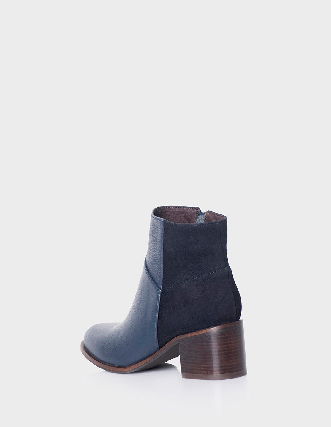 Botin Bianca Cuero Azul
