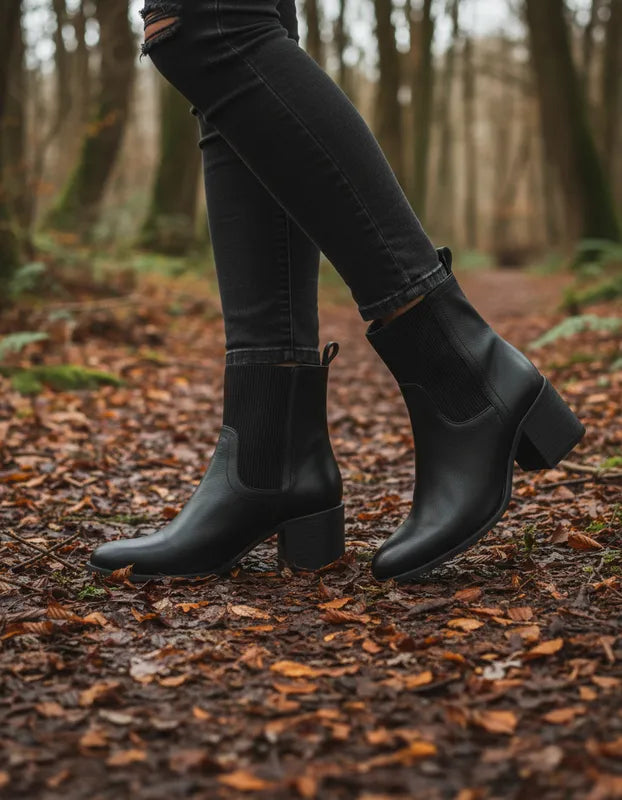 Botin Bogota Cuero Negro