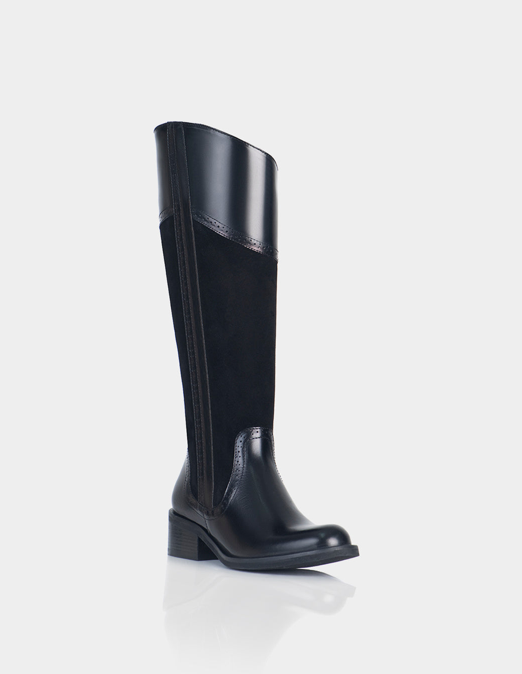 Bota Camelot Cuero Valenciano Negro