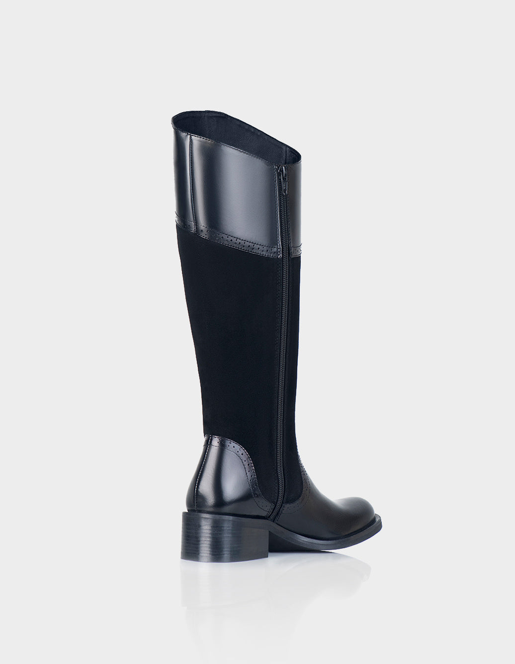 Bota Camelot Cuero Valenciano Negro