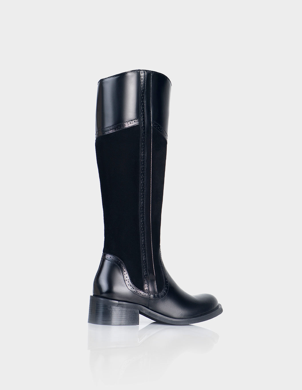 Bota Camelot Cuero Valenciano Negro