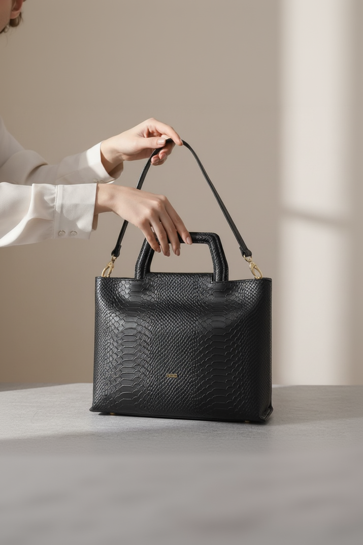 CARTERA IKONIC PITON NEGRO