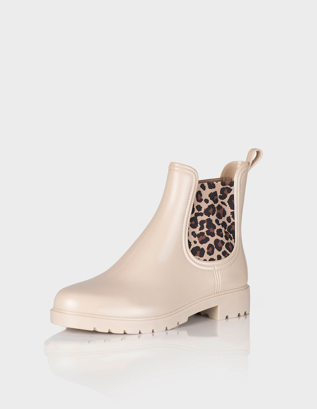 Botin de Lluvia Drizzle Beige X Animal Print