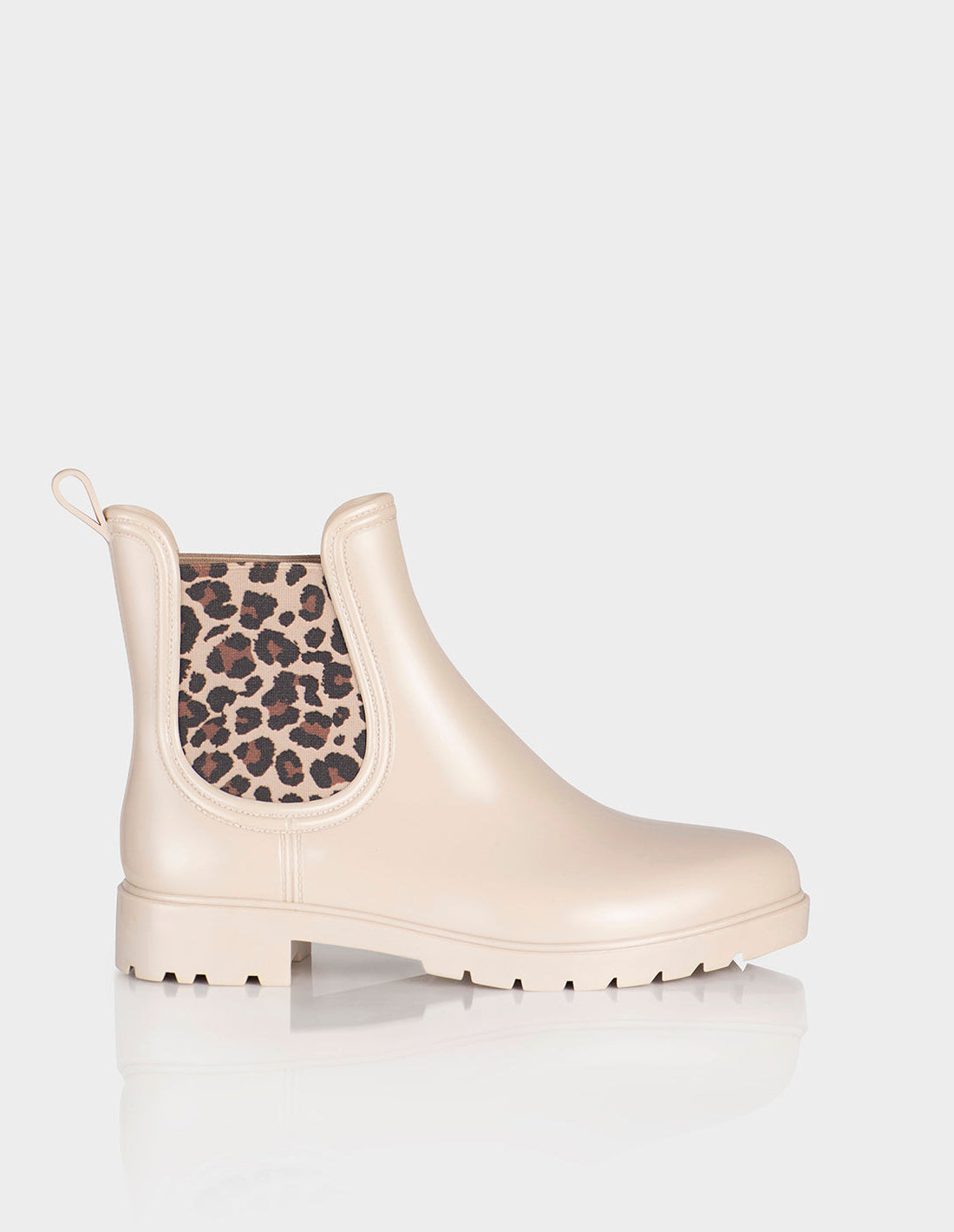 Botin de Lluvia Drizzle Beige X Animal Print