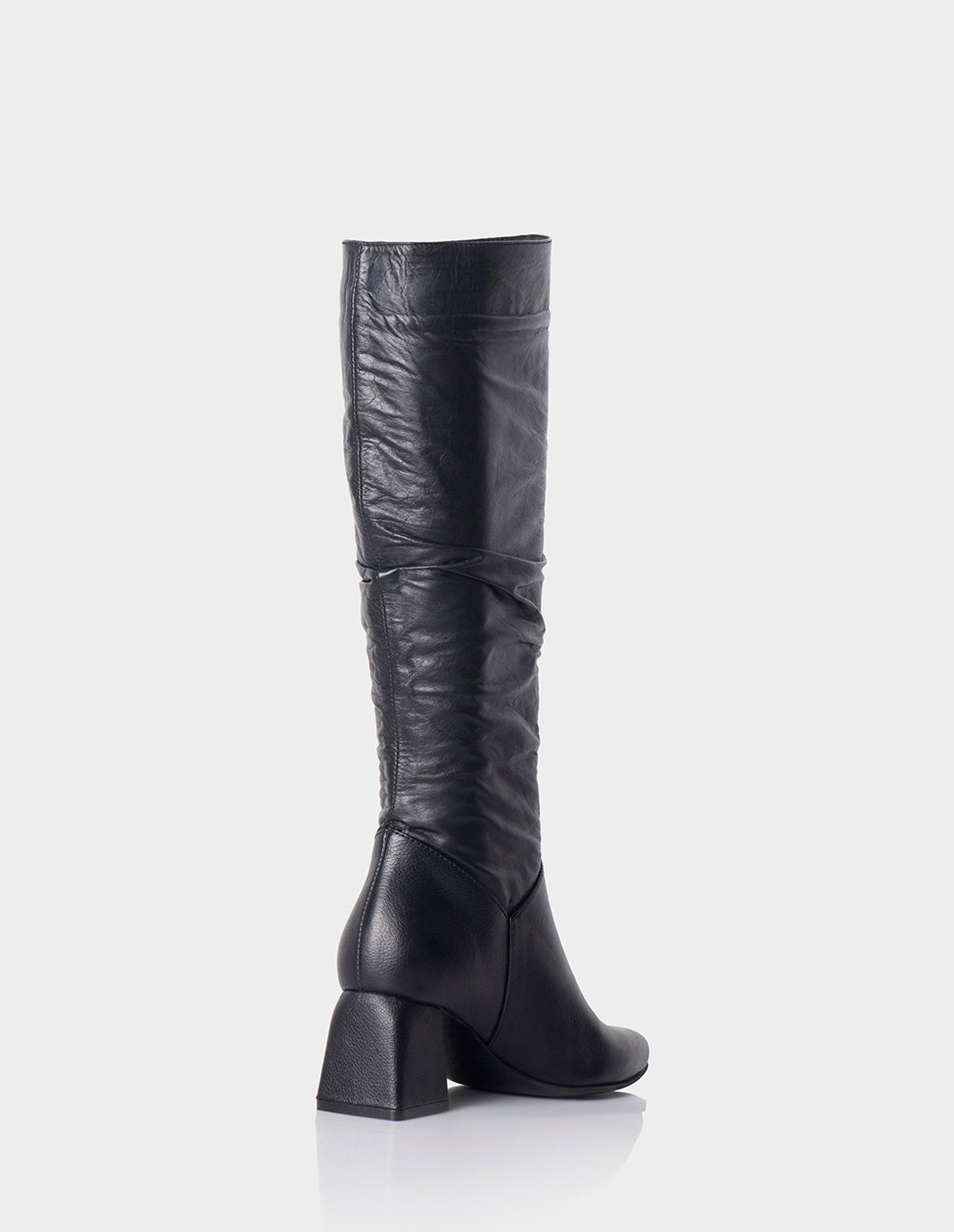 Bota Evangeline Cuero Negro