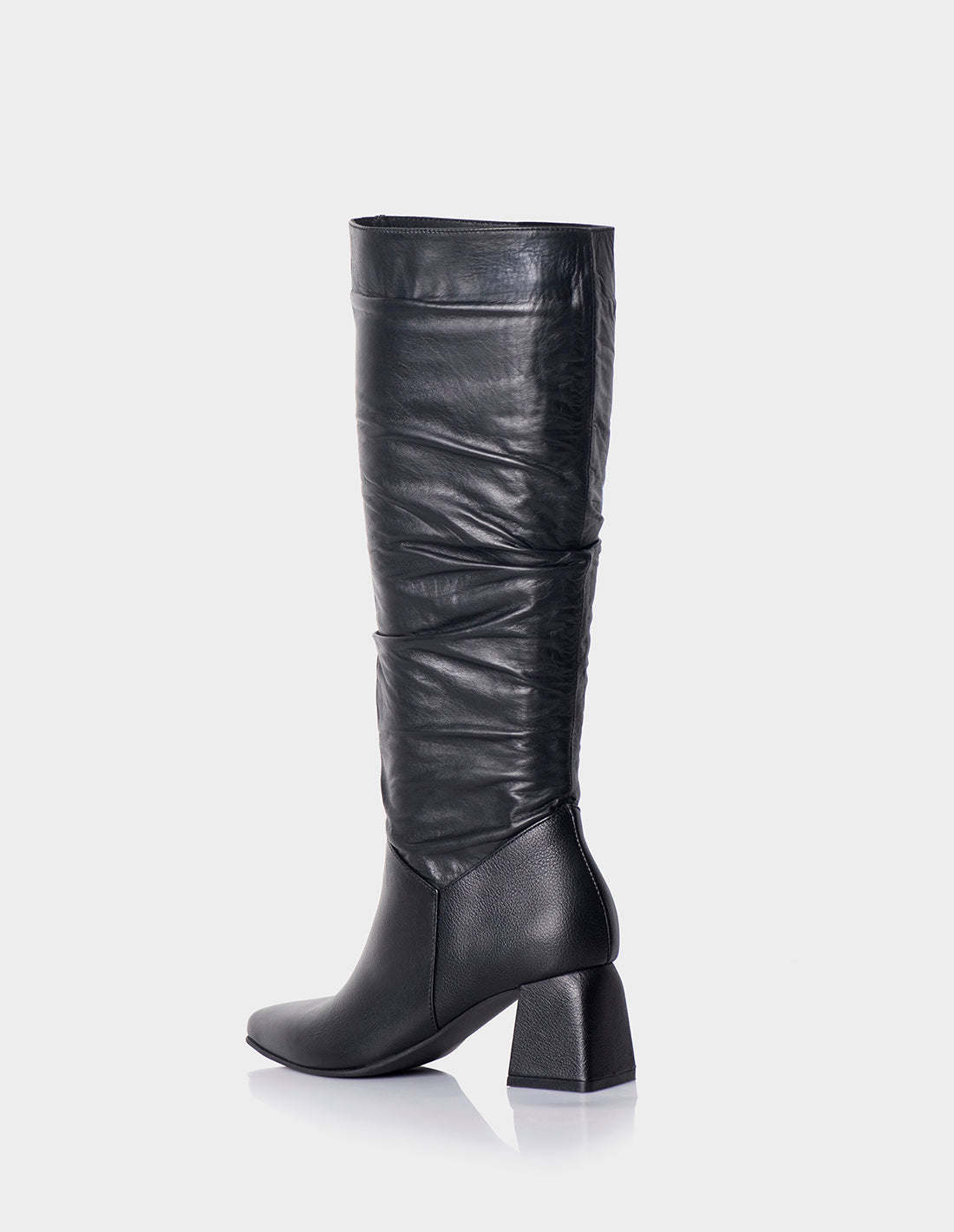 Bota Evangeline Cuero Negro