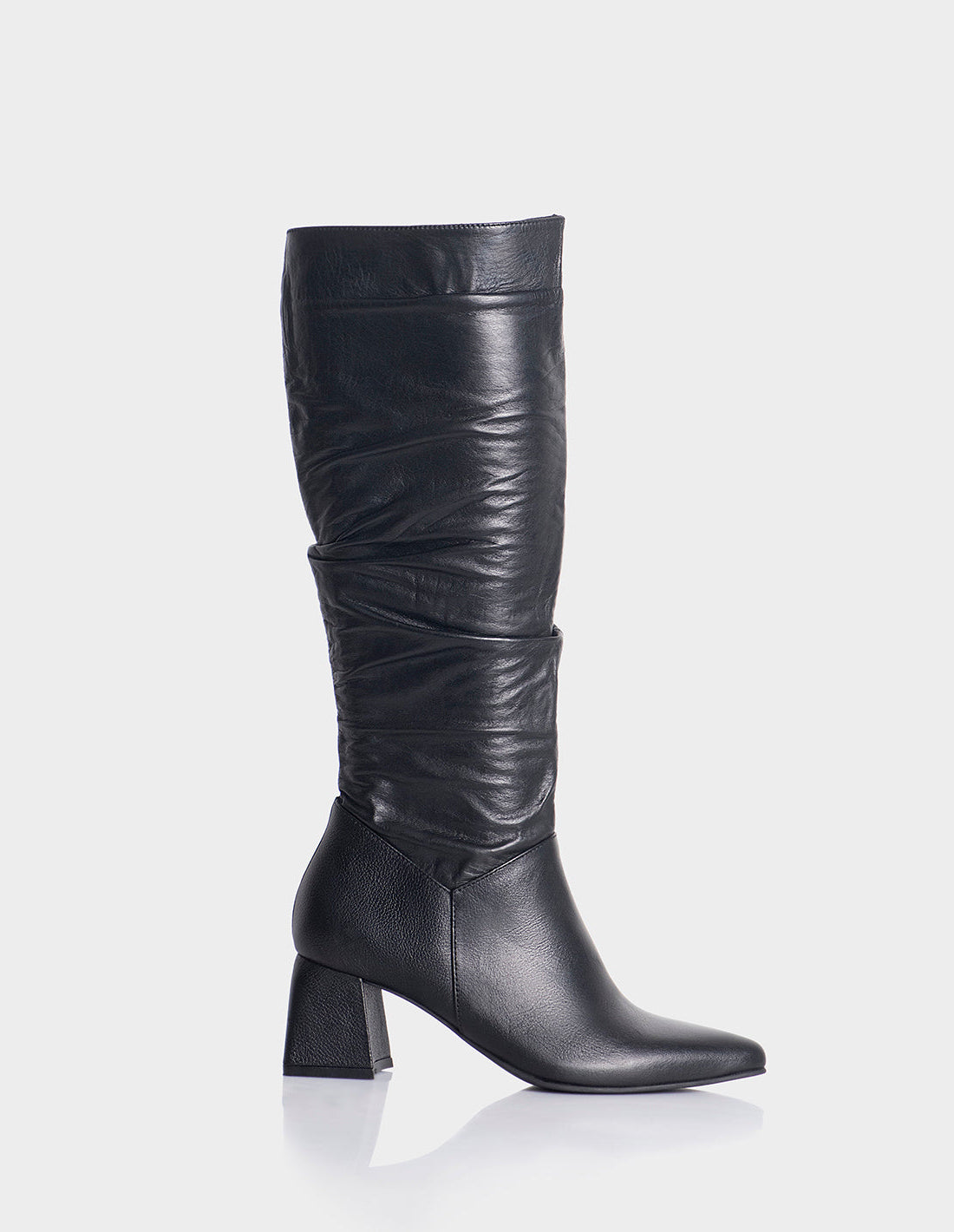 Bota Evangeline Cuero Negro