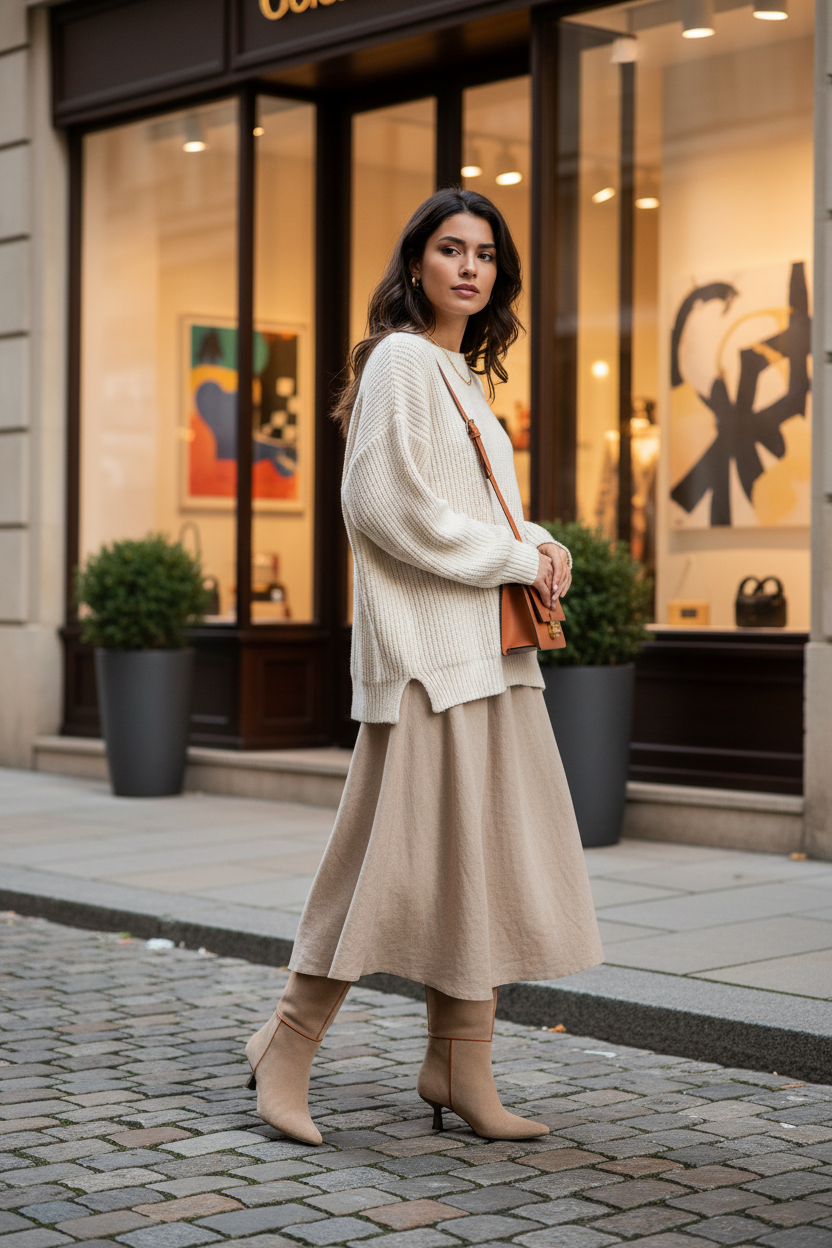Bota Fiora Gamuza Almendra
