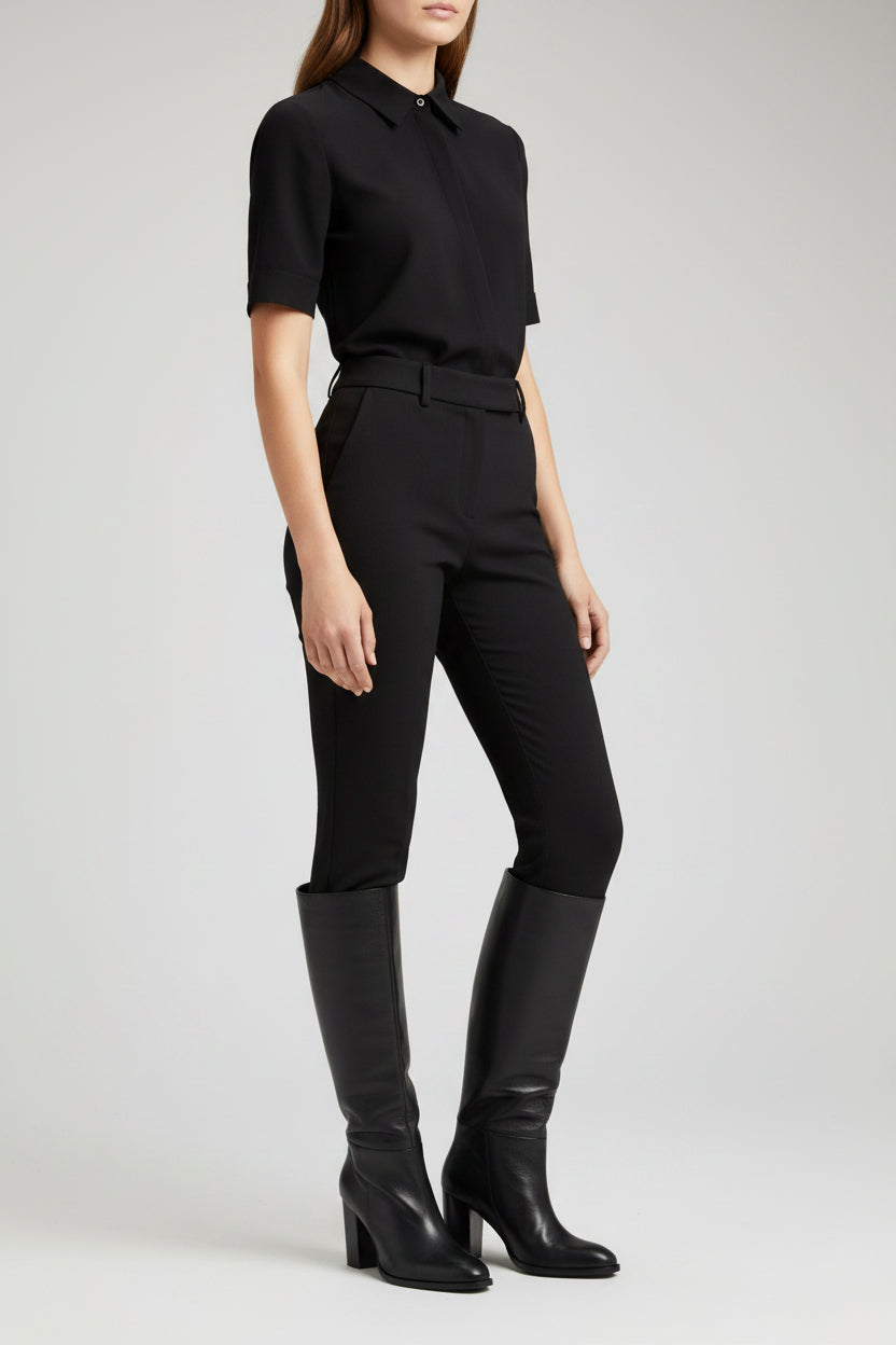 Bota Harper Cuero Negro