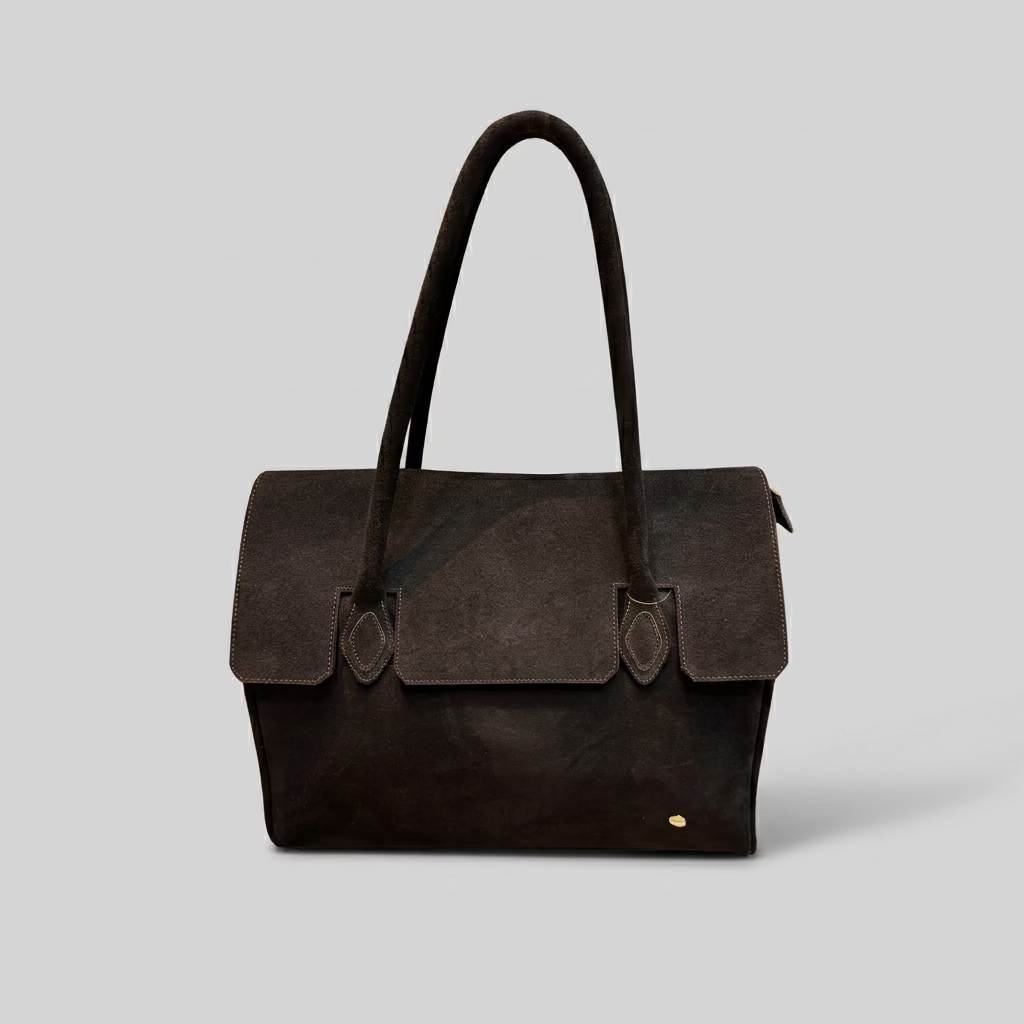 Bolso Aleman gamuza cafe