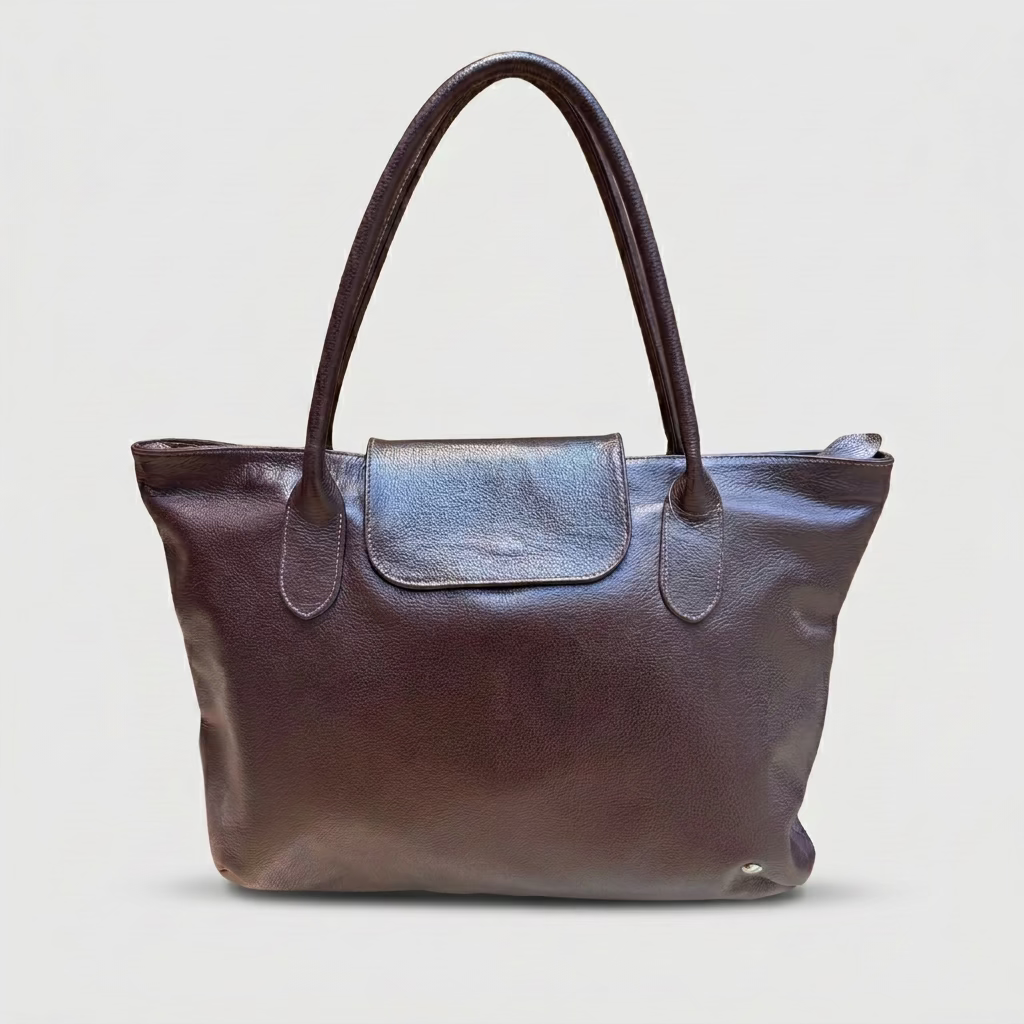 Bolso Tote cuero cafe