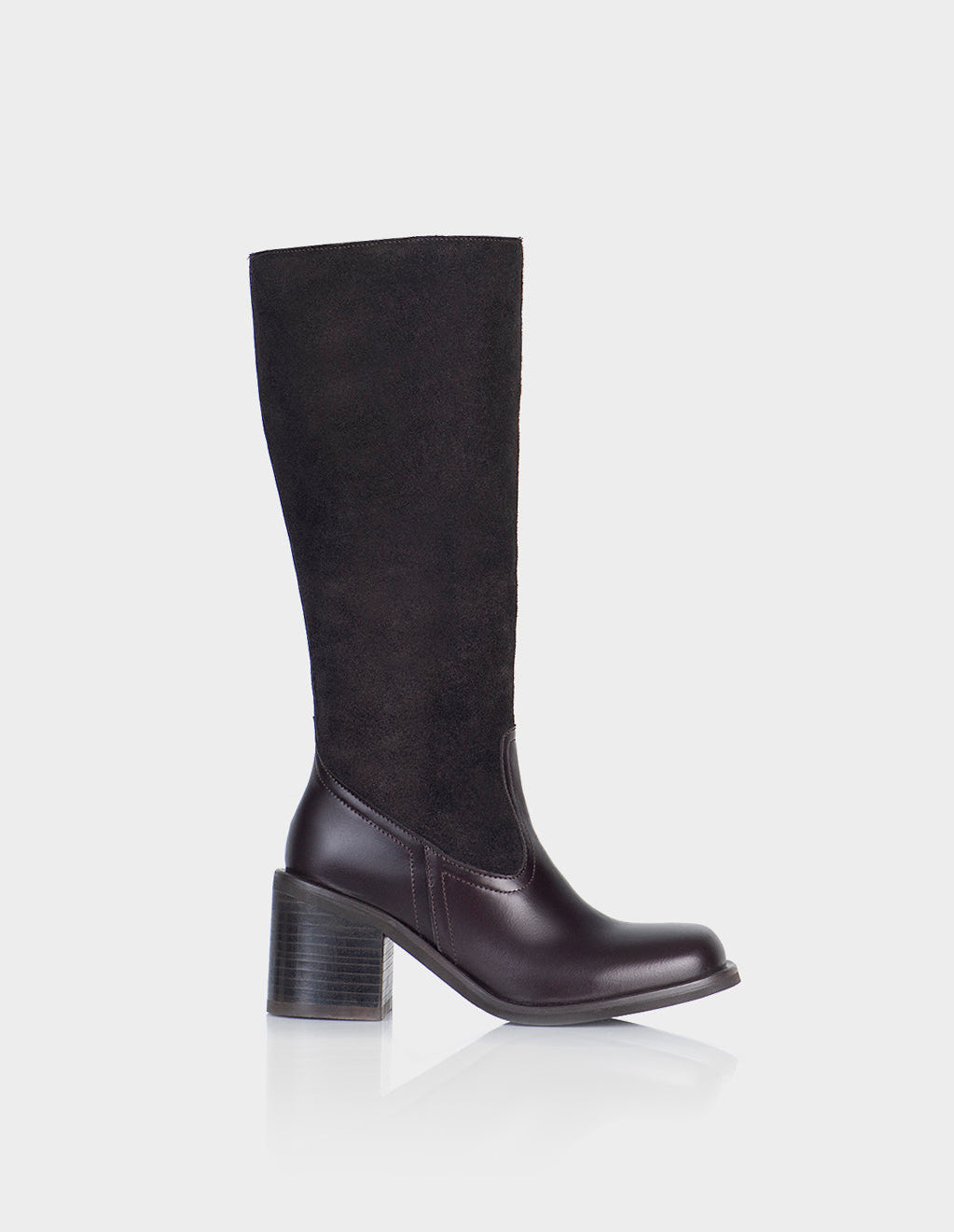 Bota Izcra Cuero * Gamuza Negro Cafe