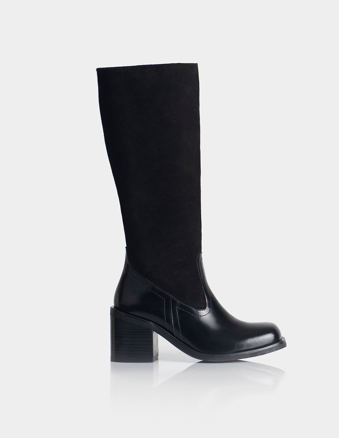 Bota Izcra Cuero * Gamuza Negro
