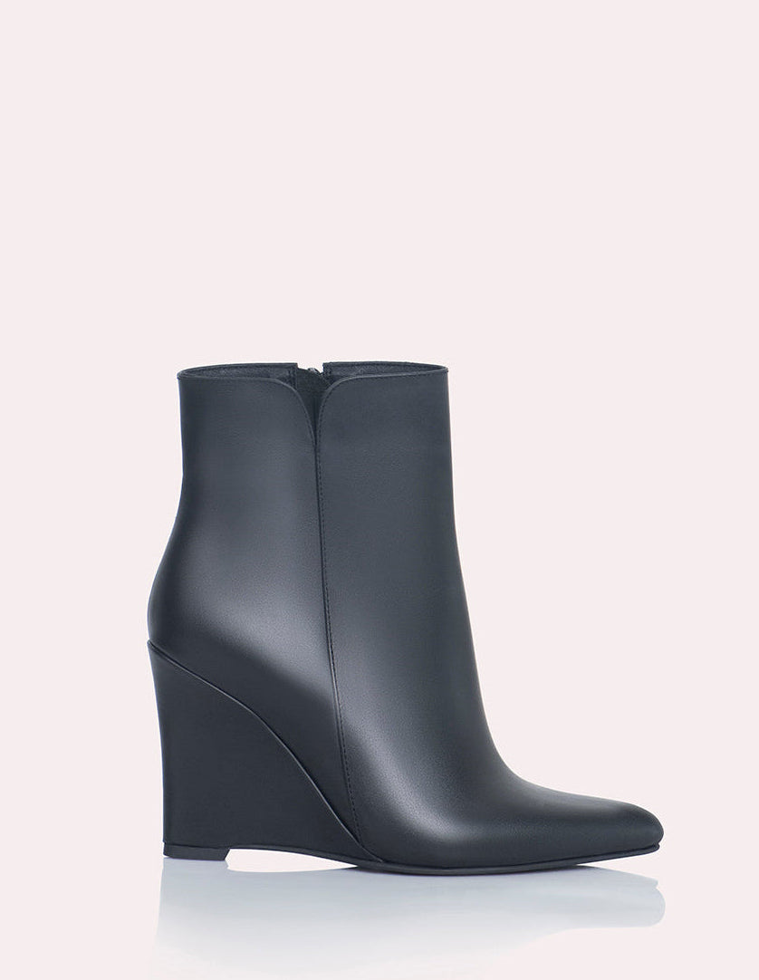 Botin Java Tacon Corrido Napa Negro