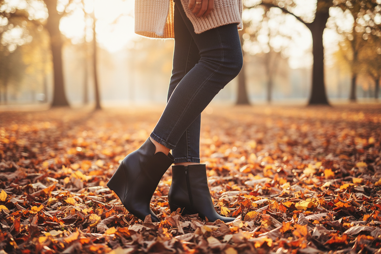 Botin Java Tacon Corrido Napa Negro