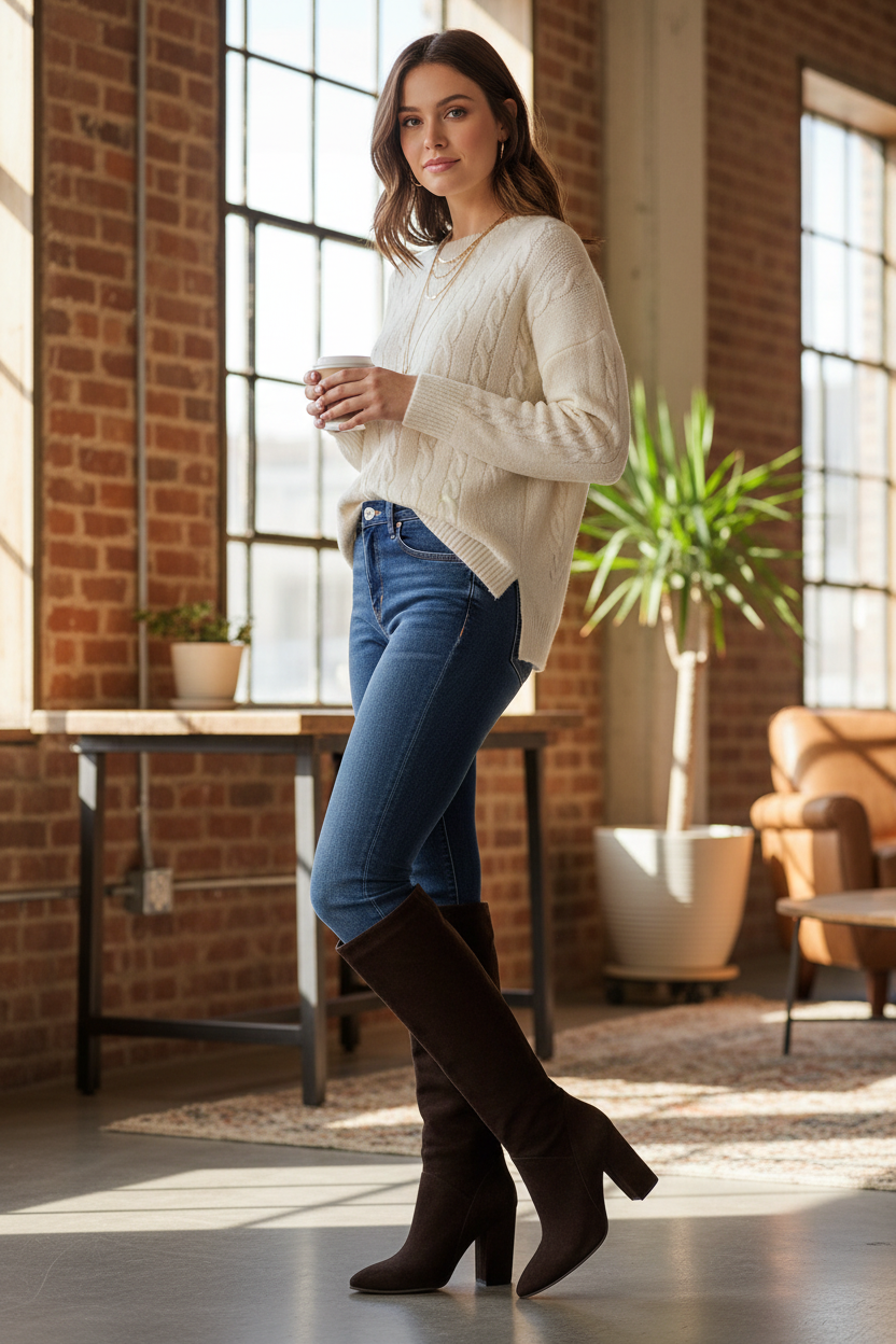 Bota Slouchy Maggie Ante Café