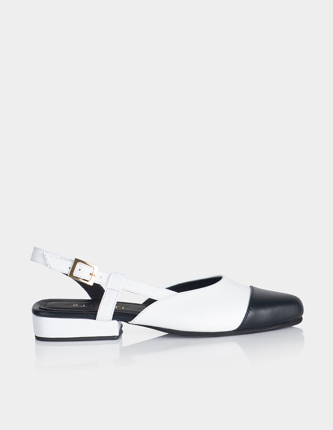 Zapato Slingback Kala Negro x Blanco