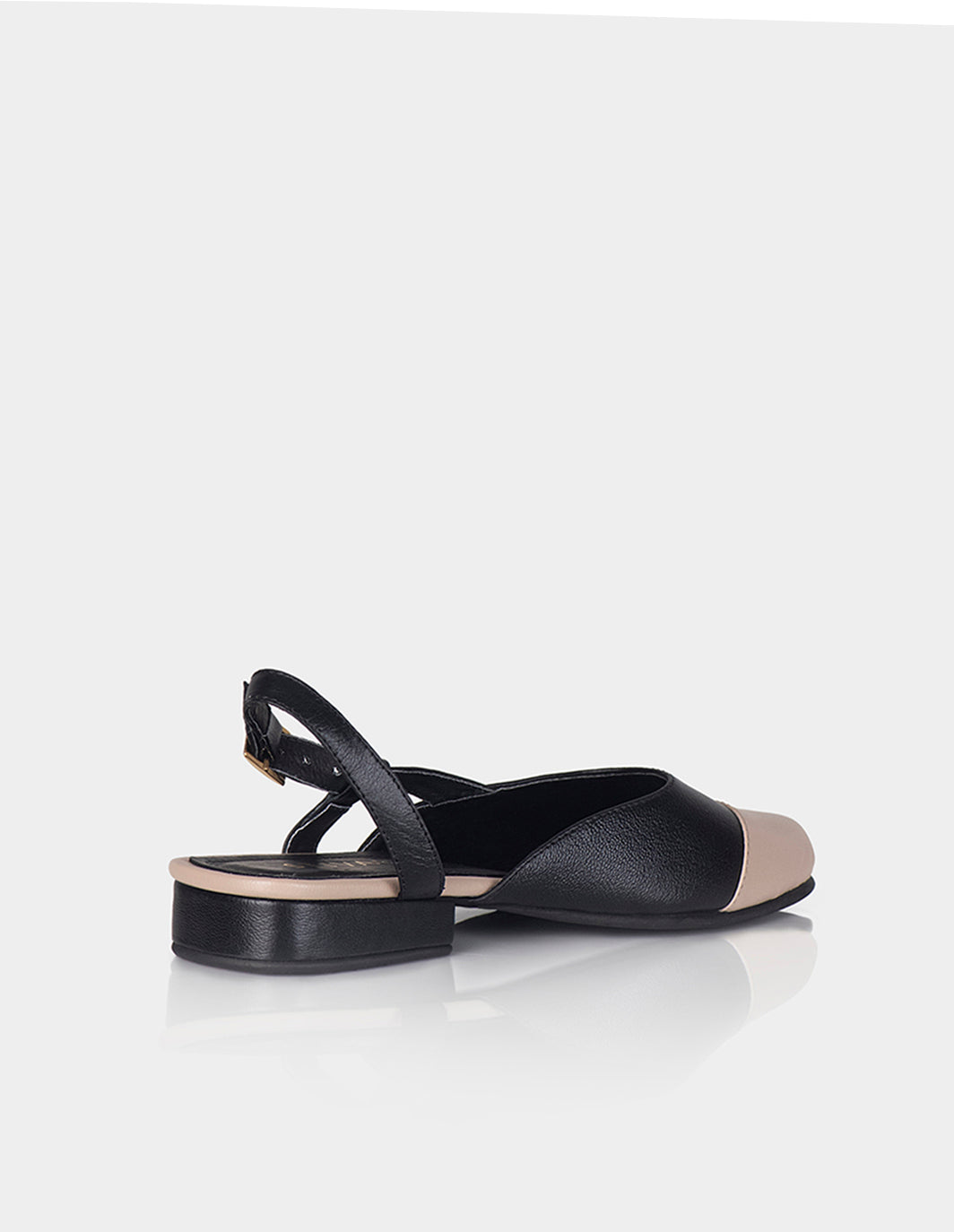 Zapato Slingback Kala Pardo x Negro