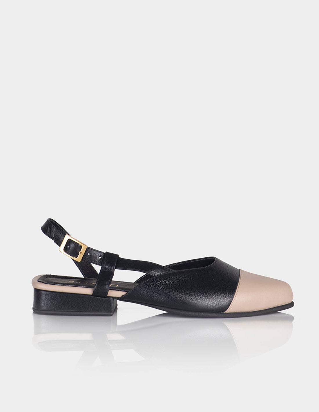 Zapato Slingback Kala Pardo x Negro