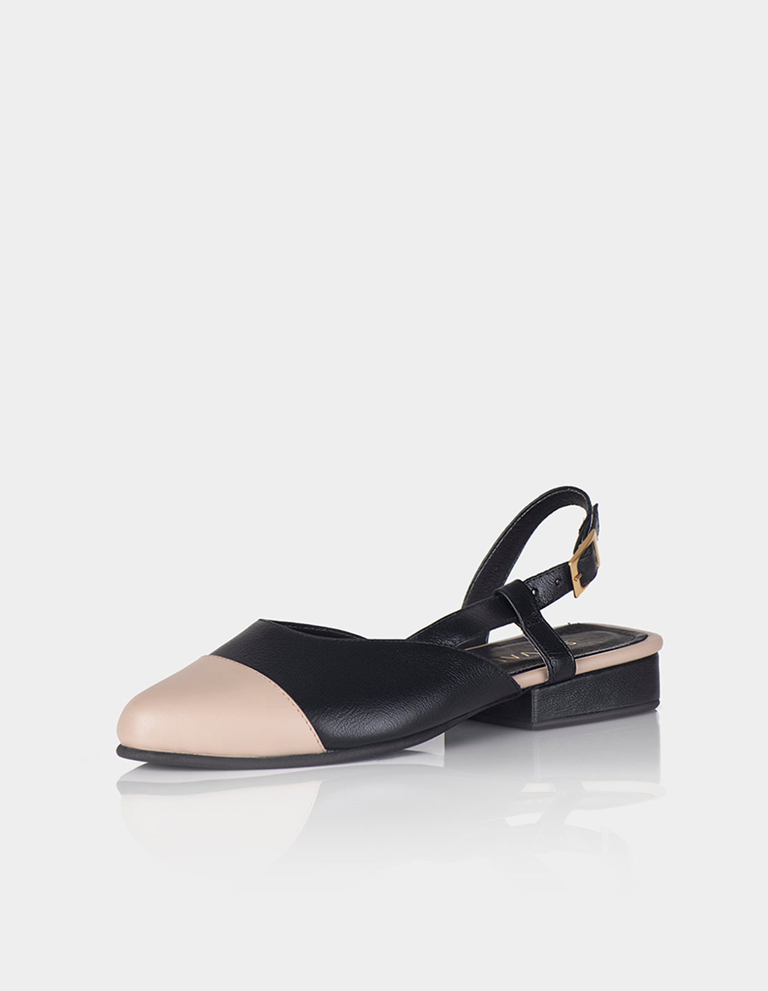 Zapato Slingback Kala Pardo x Negro