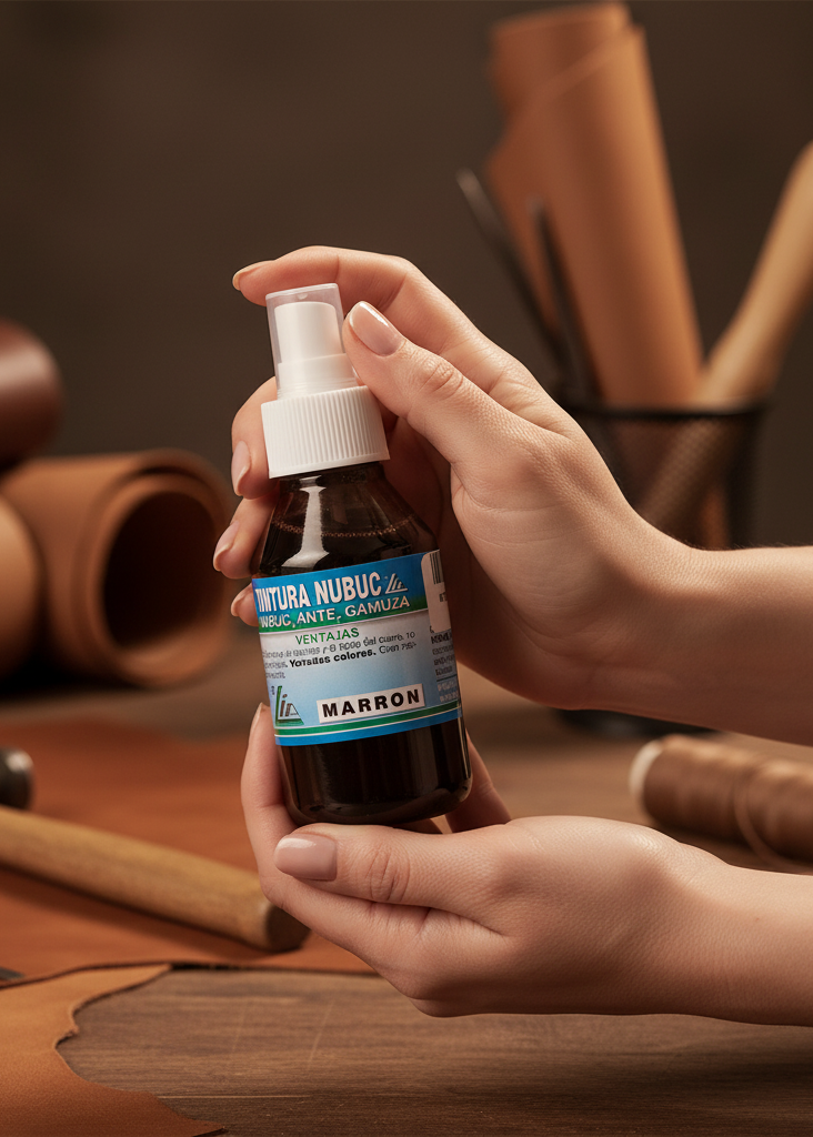 Intensificador Lia Para Ante y Gamuza Cafe