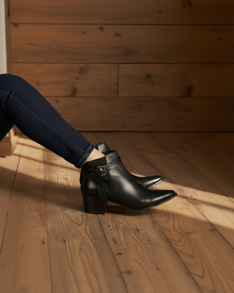 Botin Libby ML Cuero Negro